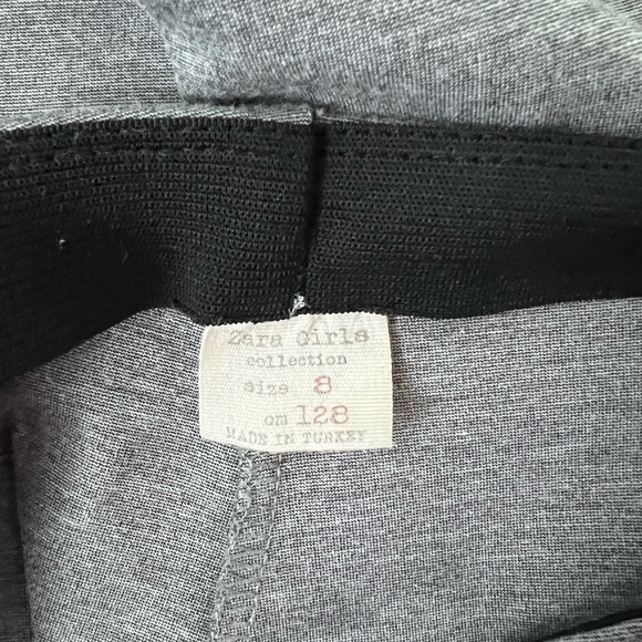 Zara stretching gray leggings for girl size 8 - Picture 6 of 6